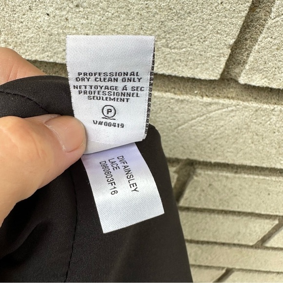 DVF Diane Von Furstenberg Ainsley Lace Sheath Dress Black - Picture 10 of 16